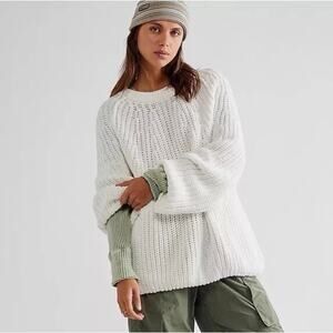 NWOT / Free People Take Me Home Chunky Oversized Sweater / sz S